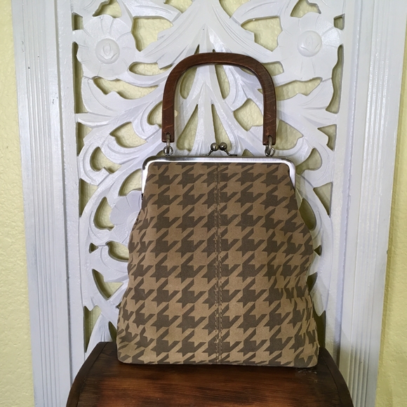 Fossil Brown Satchel Timeless Elegance Vintage Leather, Wood - Picture 3 of 7